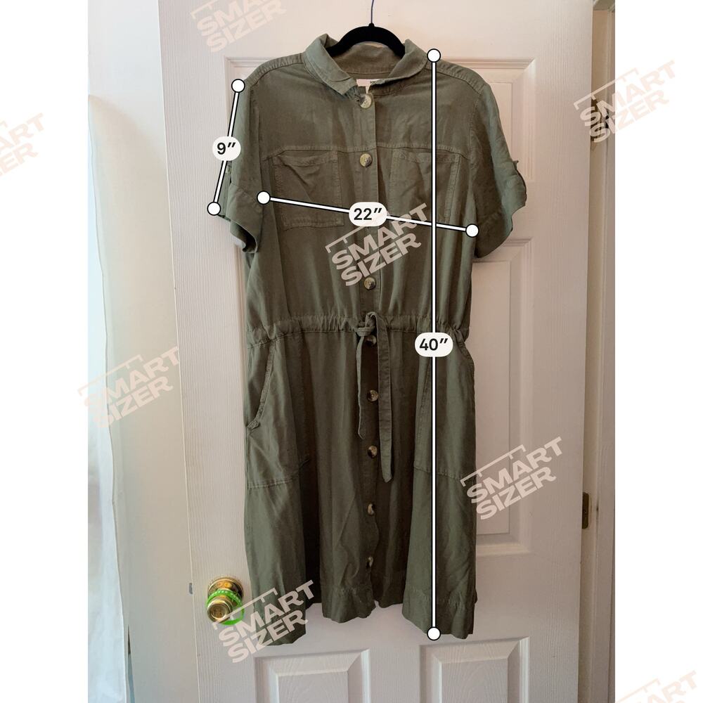 Green Sonoma Dress Size Large - Picture 3 of 7